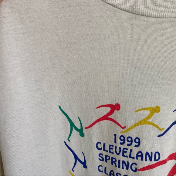 Vintage 1999 Cleveland Spring Classic front and back printed long sleeve t-shirt - Picture 4 of 11